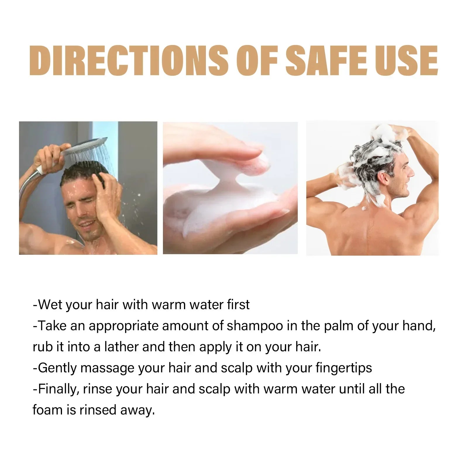 Anti Hair Loss Shampoo Fast Growing Repair Damaged Scalp Dry Frizzy Treatment Deep Nourishment Moisturizing Regrowth Conditioner