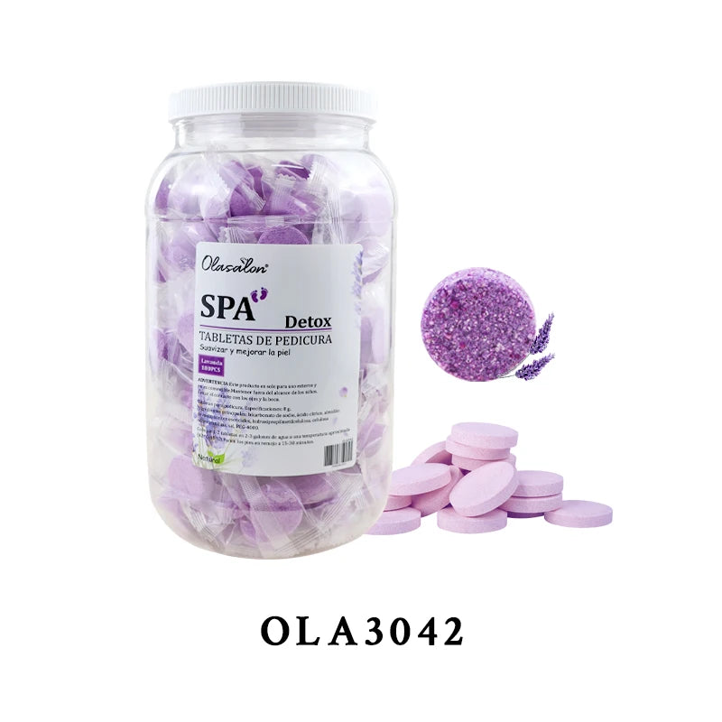 180/40pcs instant foot bath effervescent tablets essential oil bath salt spa foot care exfoliating soothing skin moisturizing