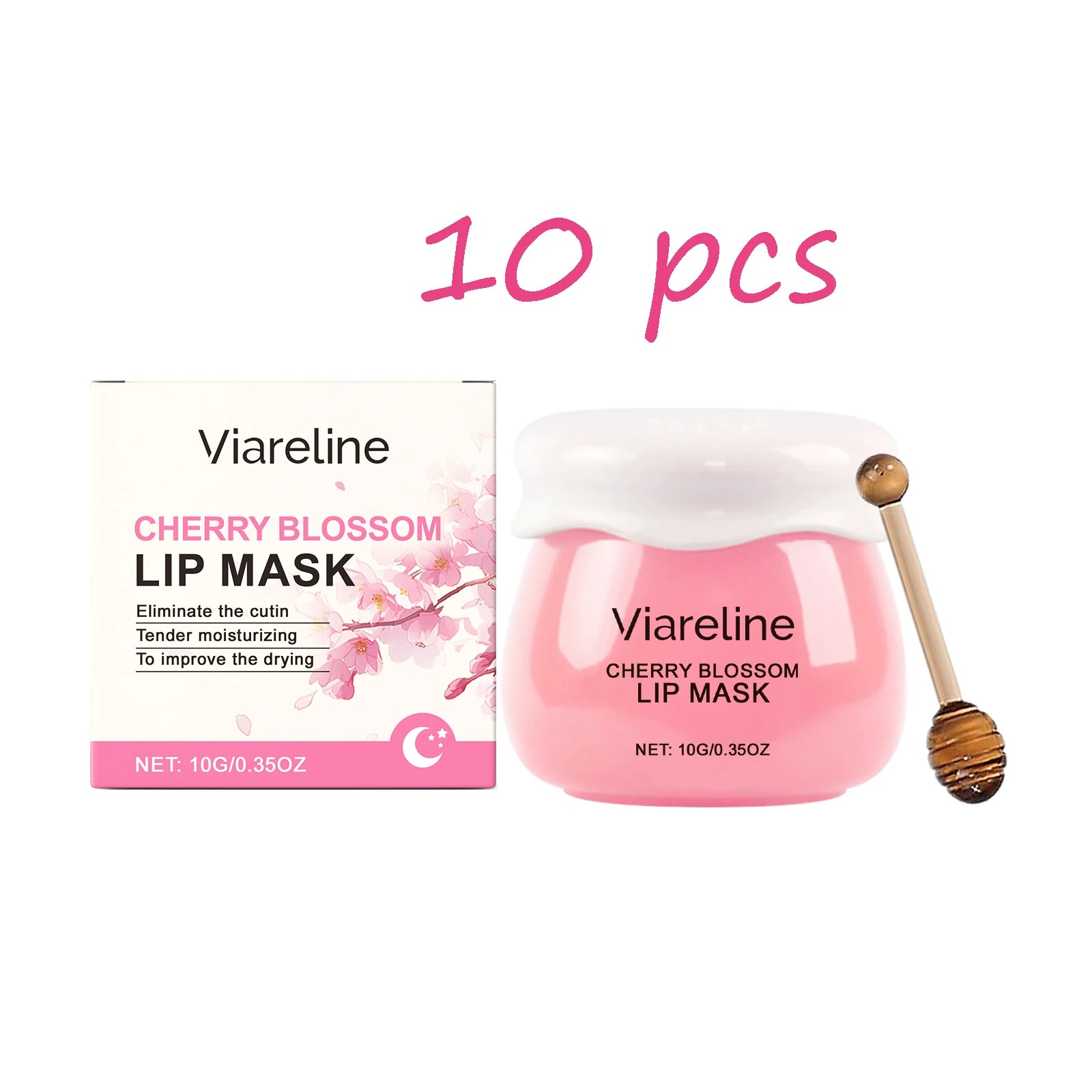 Cherry Blossom Lip Mask Lasting Moisturizing Remove Dead Skin Fade Lip Lines Enhance Gloss Smoothing Exfoliating Lip Mask