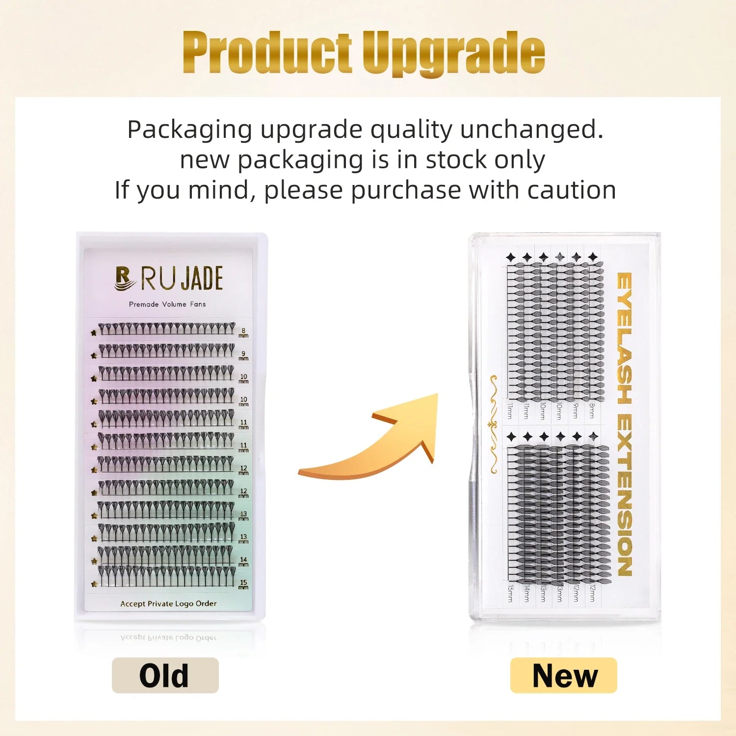 RUJADE Feather Shape Premade Fan Lashes Comic Spire Eyelashes Automatic Flowering Russian Volume Eyelash Extension Fairy Lashes