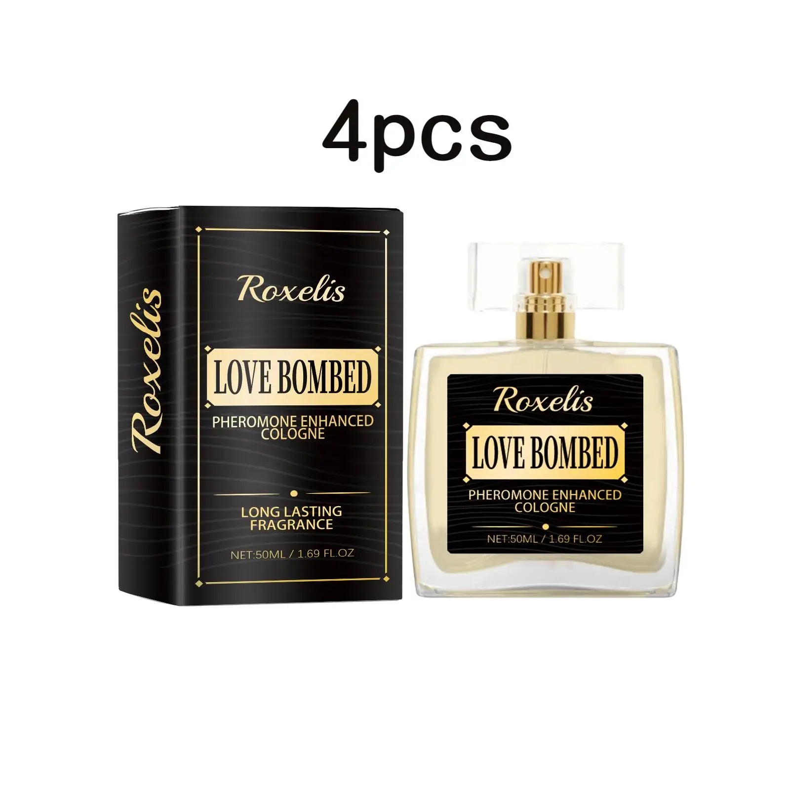 Roxelis 50ml Long Lasting Pheromone Perfume Men Cologne Fragrance Deodorant Mist Glamour Flirting Scent Romantic Dating Perfume