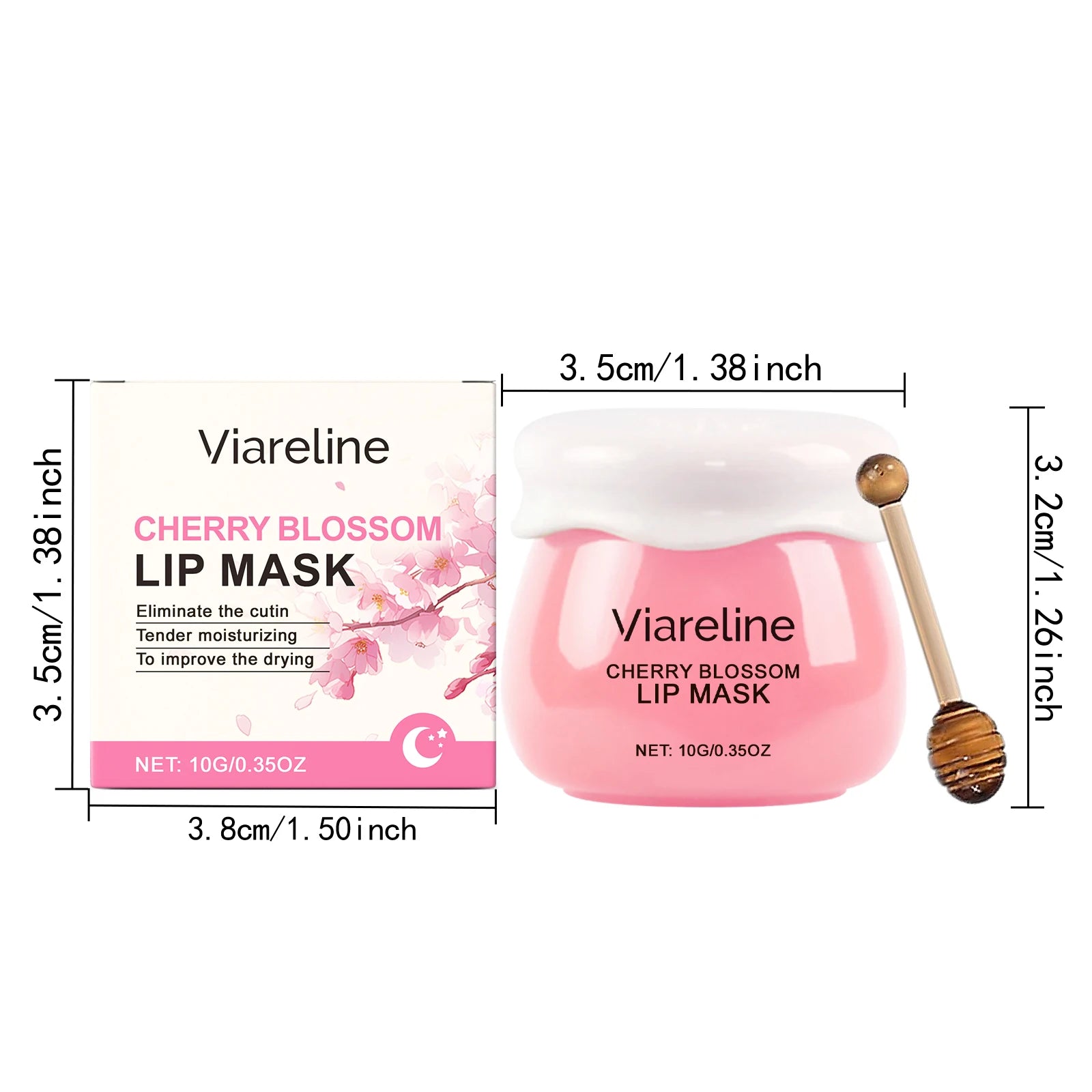 Cherry Blossom Lip Mask Lasting Moisturizing Remove Dead Skin Fade Lip Lines Enhance Gloss Smoothing Exfoliating Lip Mask