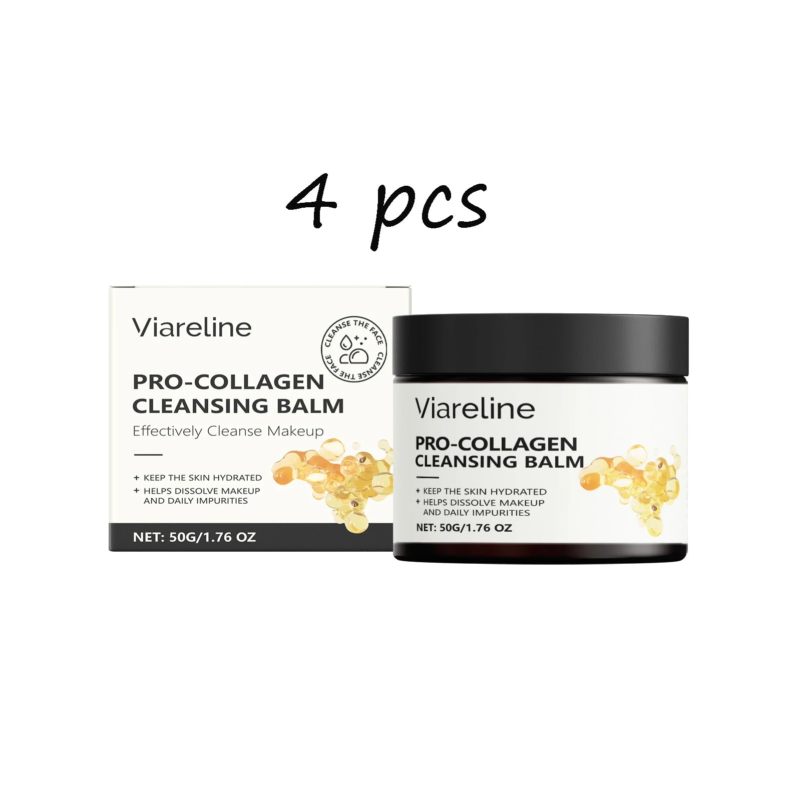 Collagen Face Makeup Remove Cream Gentle Cleaning Non-irritating Quick Dissolve Makeup Refreshing Oil Control Face Makeup Remove
