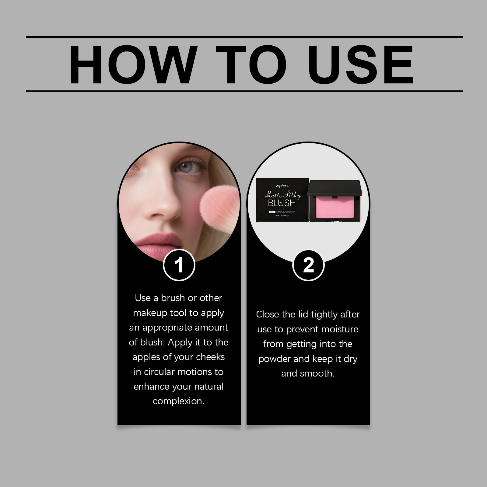 Multi Color Matte Silky Blush Waterproof Lasting Color Cheek Makeup Easy to Apply No Fly Away Sweatproof Makeup Blush for Daily