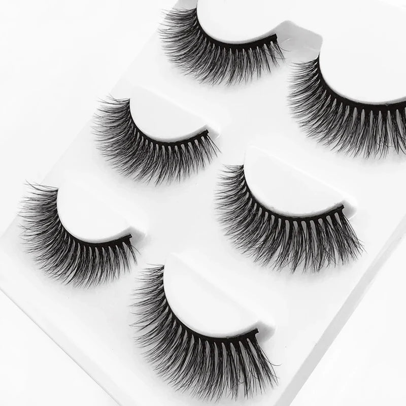 SHIDISHANGPIN 3 pairs 29 styles 3D Faux Mink Hair Soft False Eyelashes Fluffy Wispy Thick Lashes Handmade Lash Eye Makeup Tools