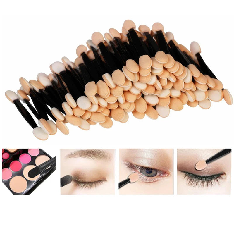 5/30/100 PCS Eyeshadow Brushes Dual Sided Sponge Nylon Sets Eye Shadow Brushes Makeups For Cosmetic Applicator Makeup