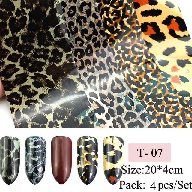 16pcs Transfer Nail Art Foils Holographic Sticker Mix Flower Sky Retro Decals Tips Starry Paper DIY Manicure Decorations