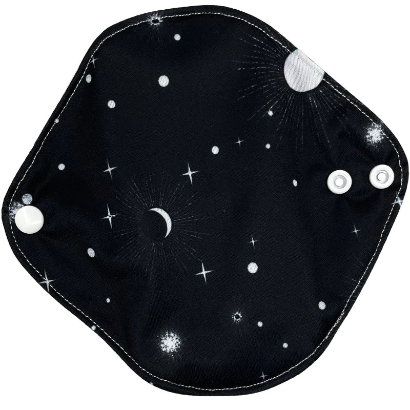 LECY ECO LIFE Reusable Menstrual Cloth Sanitary Pads for women monthly Waterproof 17*17cm, Bamboo Panty Liners Daily pads 1pc