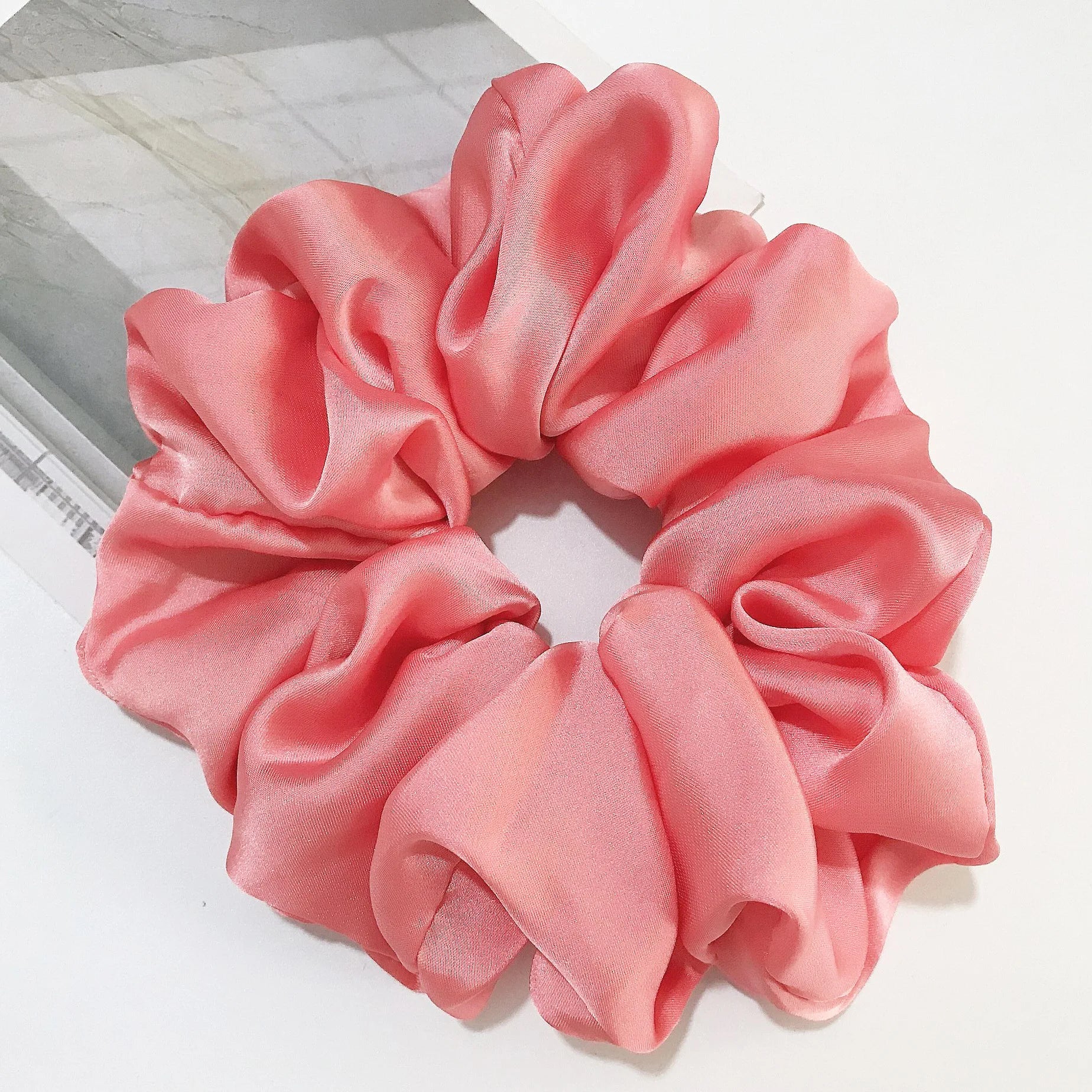 Oversized Scrunchies Big Rubber Hair Ties Elastic Hair Bands Girs Ponytail Holder Smooth Satin Scrunchie Women Hair Accessories