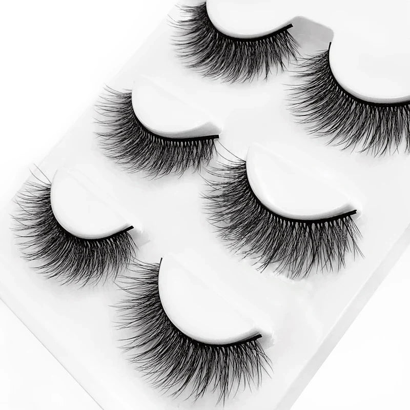 SHIDISHANGPIN 3 pairs 29 styles 3D Faux Mink Hair Soft False Eyelashes Fluffy Wispy Thick Lashes Handmade Lash Eye Makeup Tools