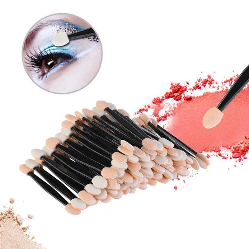 5/30/100 PCS Eyeshadow Brushes Dual Sided Sponge Nylon Sets Eye Shadow Brushes Makeups For Cosmetic Applicator Makeup