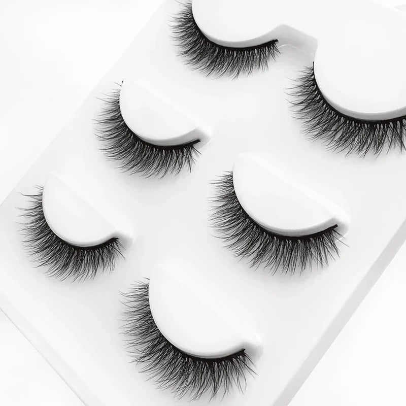 SHIDISHANGPIN 3 pairs 29 styles 3D Faux Mink Hair Soft False Eyelashes Fluffy Wispy Thick Lashes Handmade Lash Eye Makeup Tools