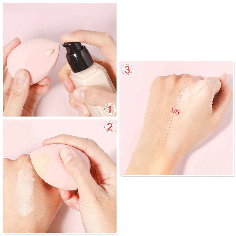 Makeup Blender Cosmetic Puff Makeup Sponges Cushion Foundation Powder Sponge Beauty Tool for Women Girls Make Up Accessories