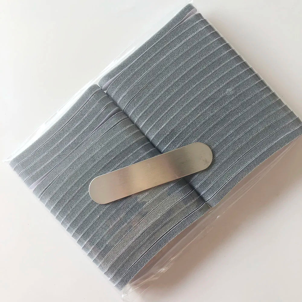 1 pc metal base and 40 pcs replacement pads nail sponge file  mini sanding file disposable nail file