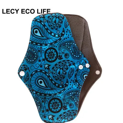 [LECY ECO LIFE]Reusable cloth menstrual pads bamboo charcoal fleece inner lady Flamingo printed waterproof Mummy pads for Women