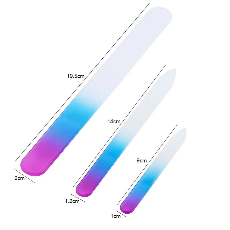 3 Pcs/lot Professional Frosted Glass Nail File Sanding Buffer Block Nailfile Gel Nail Files Grinding Polishing Manicure Tools
