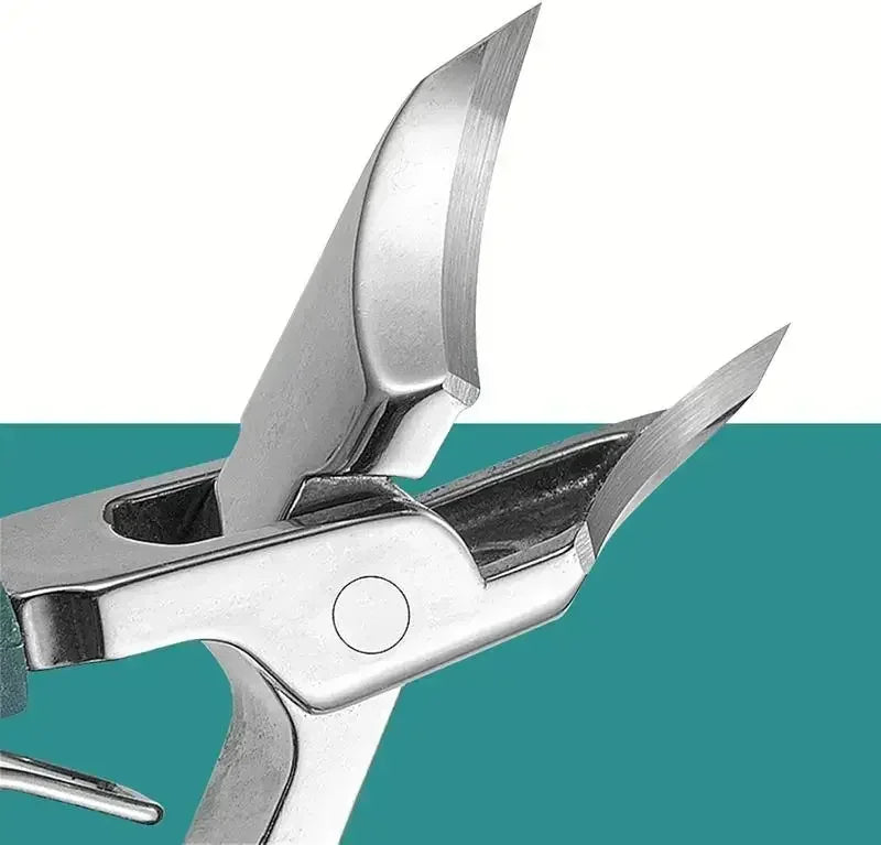 Effortless Thick Nail Cutting! Green Eagle 3-Piece Beak Clipper Set, Ingrown Relief, Durable Stainless Steel Pedicure Tools