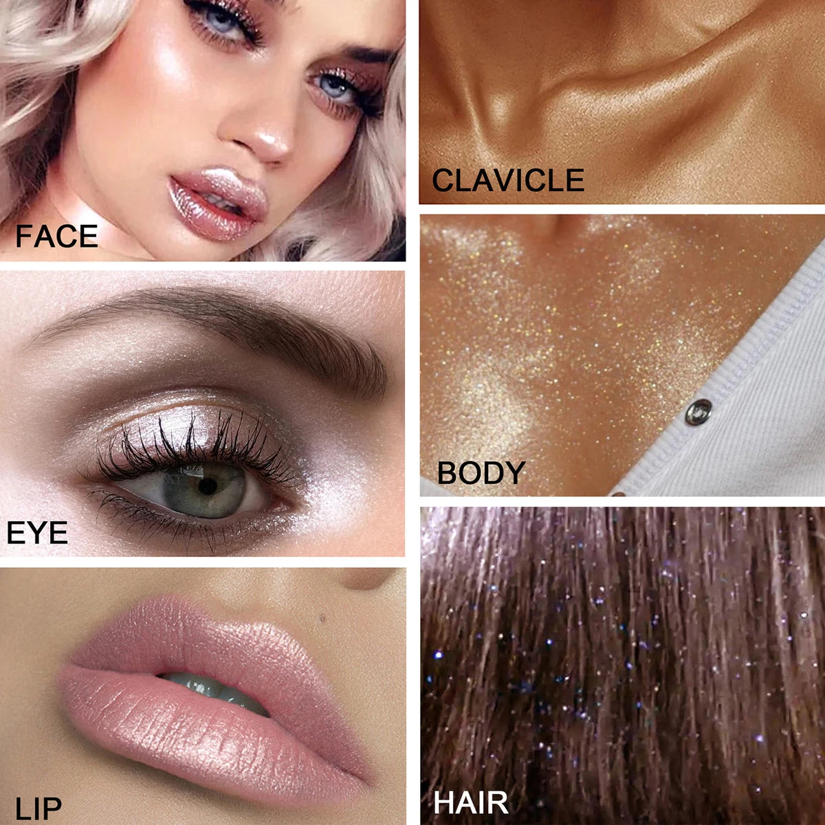 Fairy Highlight Pat Powder Full Body Highlight Brightening Natural Three-dimensional Contouring Blush