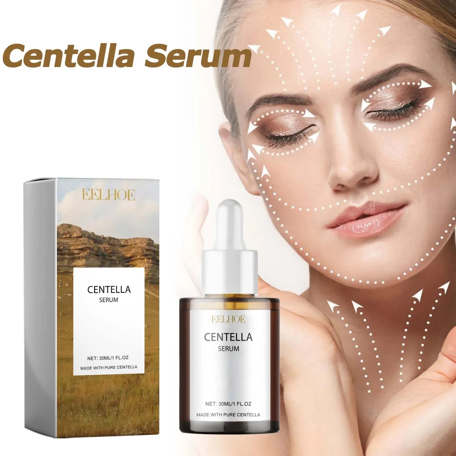 Centella Essence Moisturizes Improvement Dry Skin Smoothing Rejuvenation Brighten Hyaluronic Acid Face Essence Skin Care Product