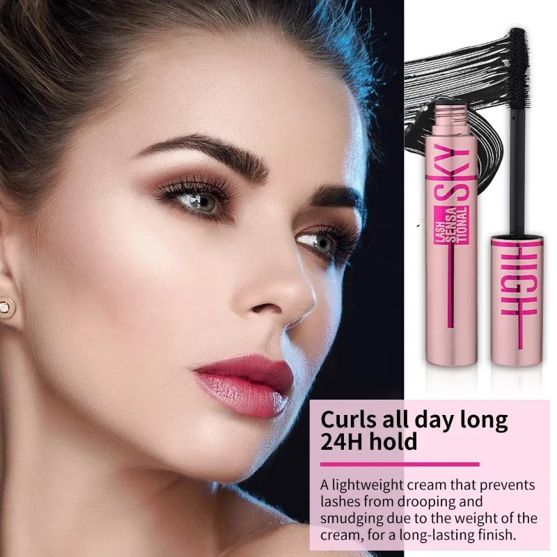 Eyelashes Lengthening 4D Mascara - Lengthening, Thickening, Waterproof, Sweat-Resistant, Silky Lash,Non-Smudging, Easy to Remove