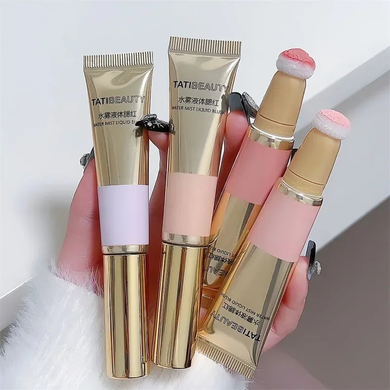 Liquid Blush Velvet Matte Blusher Face Pigment Lasting Beauty Natural Cream Cheek Tint Pink Peach Blush Korean Makeup Cosmetics