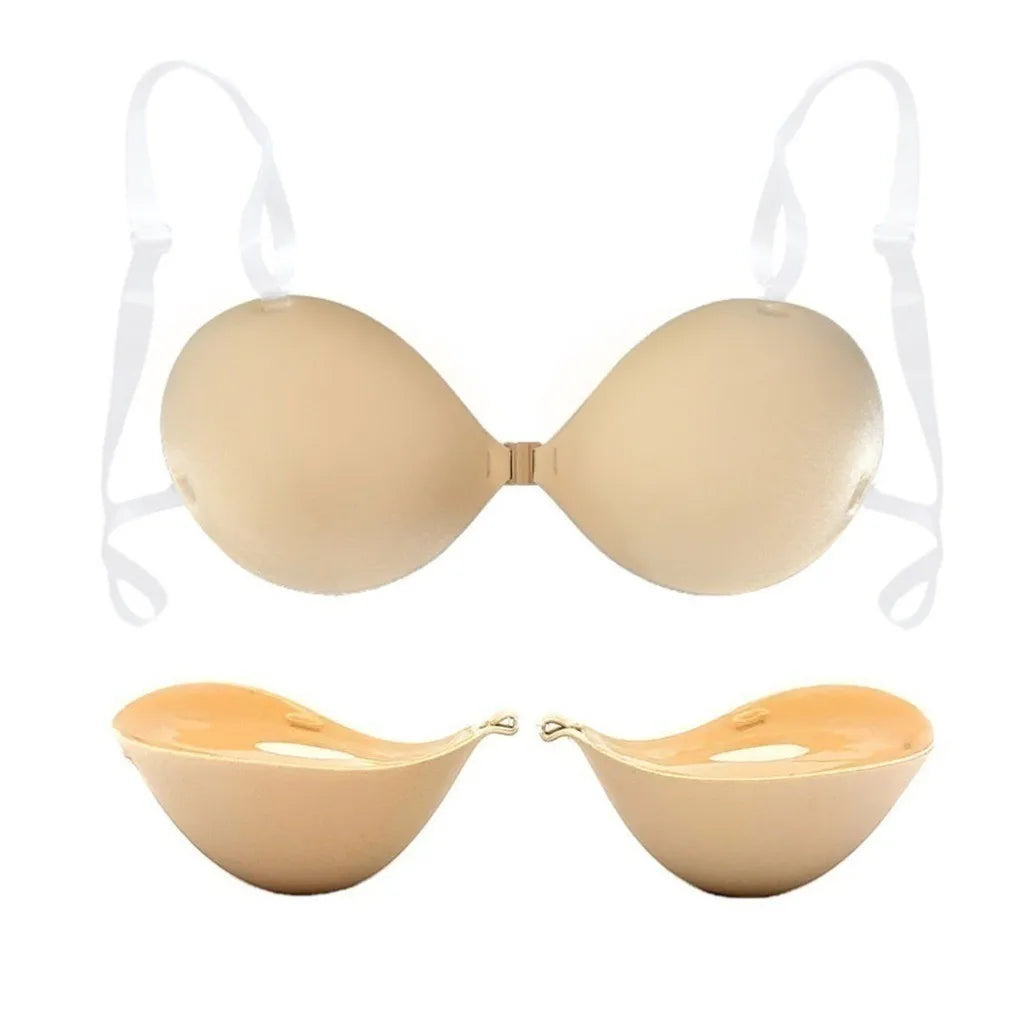 Strapless Bra for Women 5CM Reusable Nipple Tape Breathable Breast Stickers for Small Breasts Push Up Bra