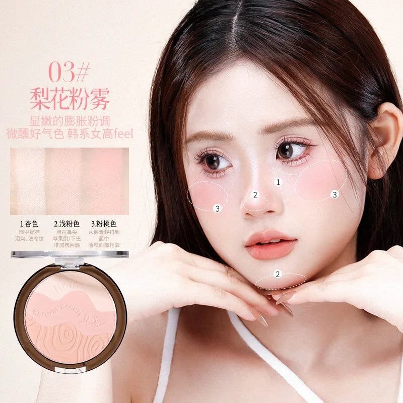 XiXi Contouring Matte Highlight Make Up Face Body Sculptor Shading Bronzer Contour Powder Palette Shadows Cosmetics Cute Makeup