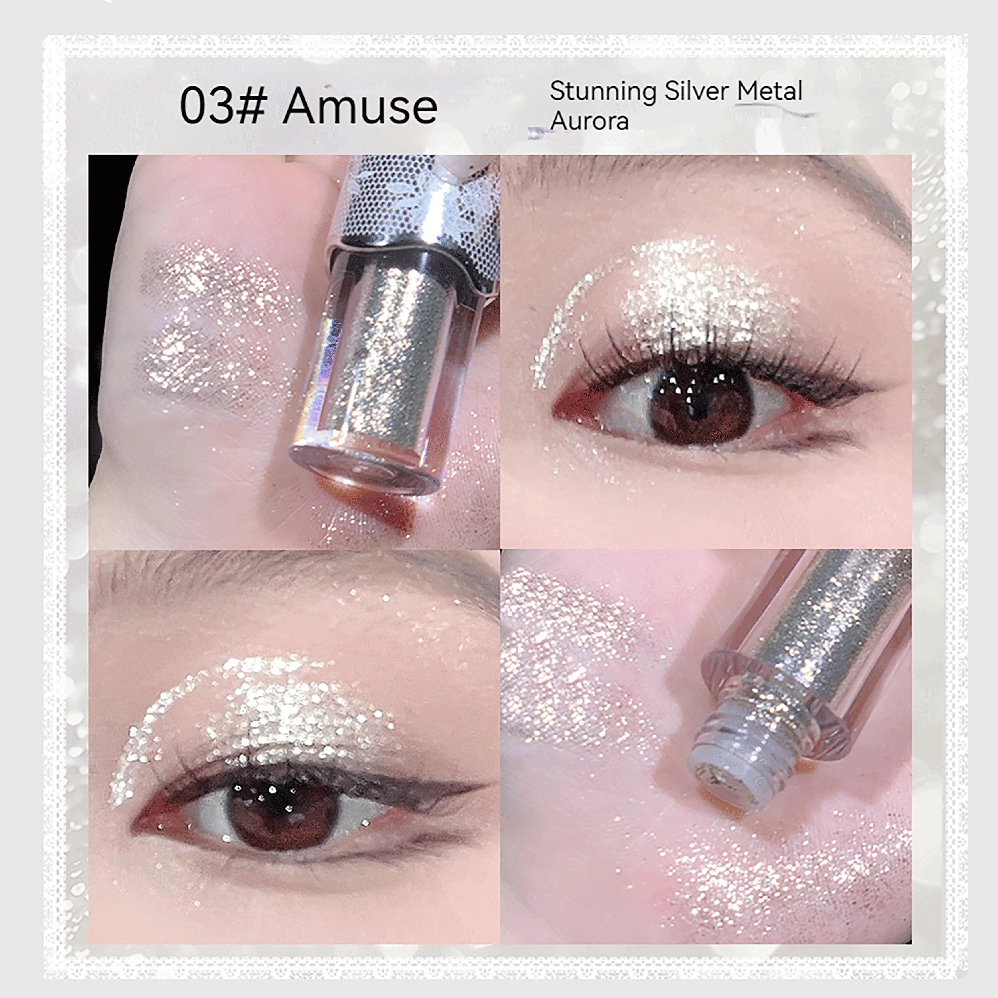 NOVO Fine Shimmer Liquid Highlighter, suitable for everyday wear, parties, Christmas and New Year celebrations.