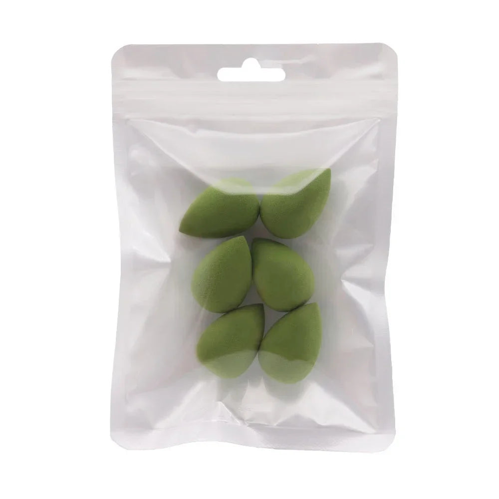 6pcs Mini Makeup Sponge Powder Cosmetic Puff Dry and Wet Sponge Concealer Liquid Foundation Beauty Women Make Up Accessories