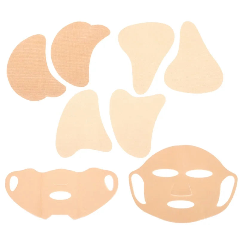 1/5pairs UV Face Patch Golf Sun Protection for Outdoor Activities Stickers Sunblock Gel Patches Moisturing Gel Eye Mask