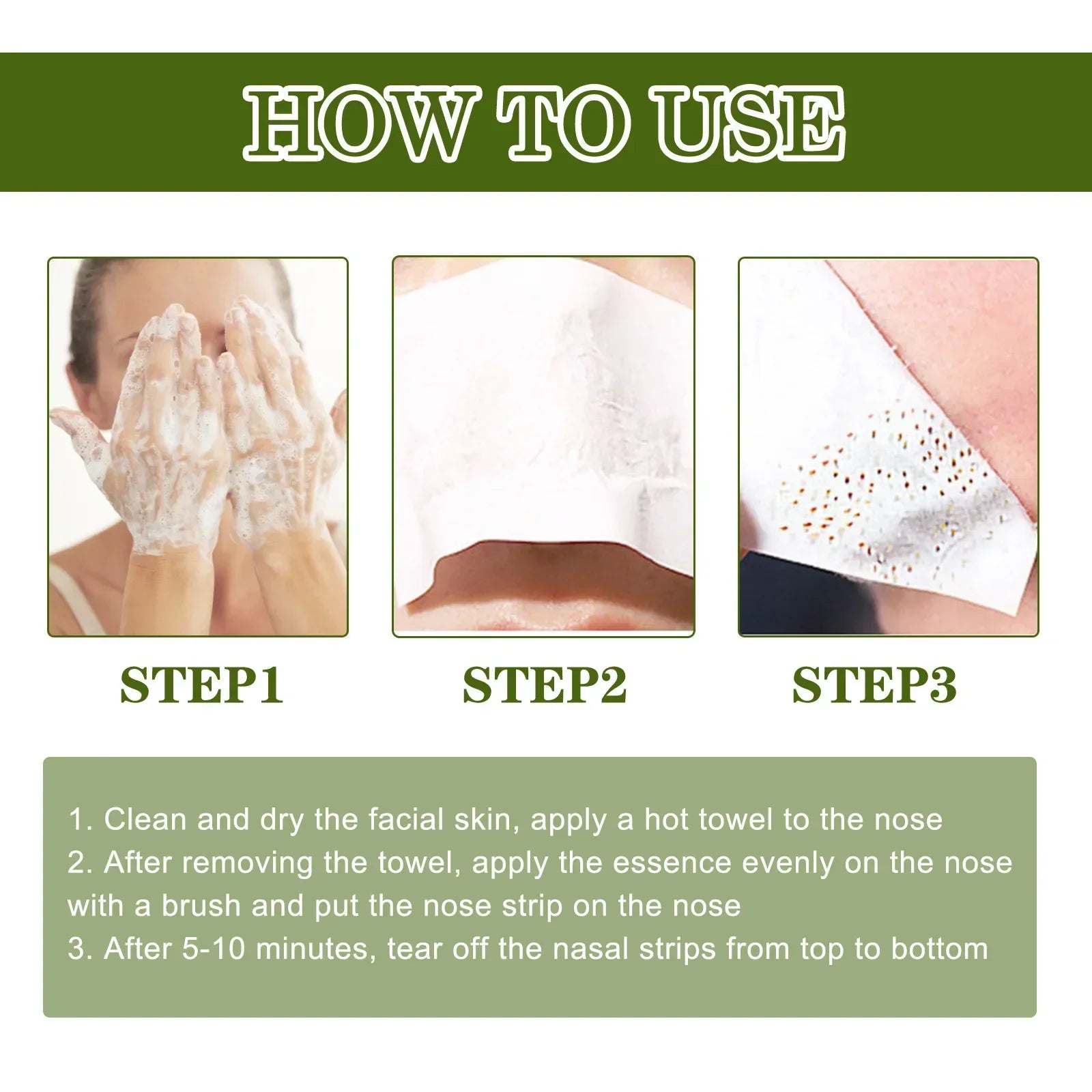 Remove Blackhead Serum Deep Clean Pores Oil Control T-Zone Moisturizing Whitening Nose Black Dots Remover Acne Treatment Essence