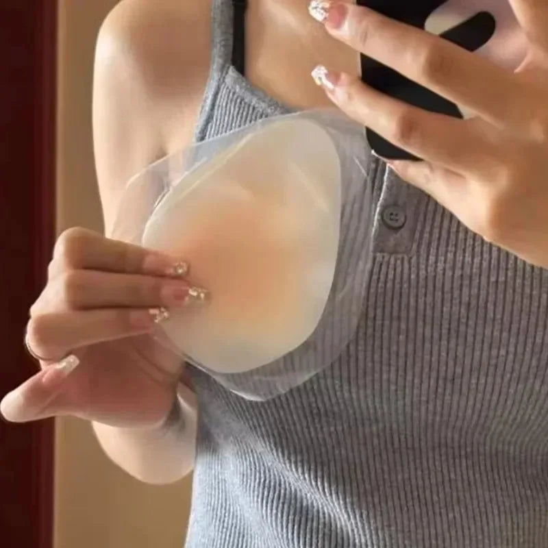 No Glue Sticky Nipple Cover Plunge Droplet Invisible Bra Ultra Thin Seamless Silicone Nubra Stickers Lifting Breast Pads Pasties