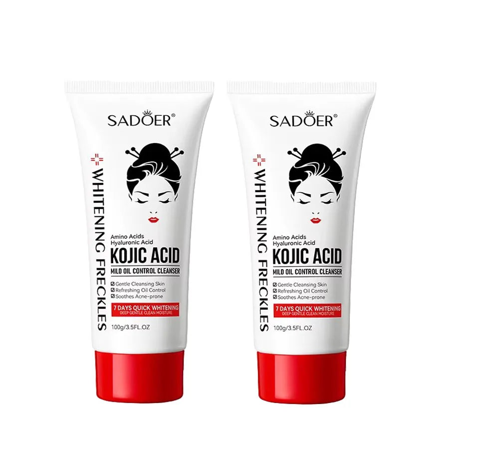 Kojic Acid Skin Care Facial Wash Mild Oil Control Deep Cleaning Moisturizing Cleansing and Nonirritating Face Cleanser Face Wash