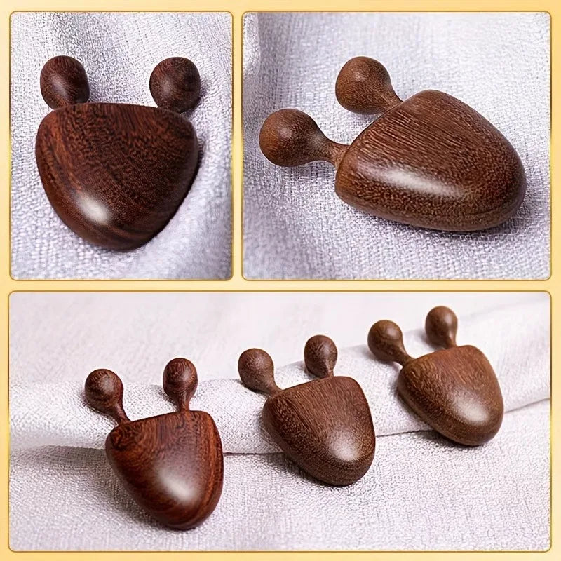 Wooden, nose massager, facial relaxation massage, eye pinch stick
