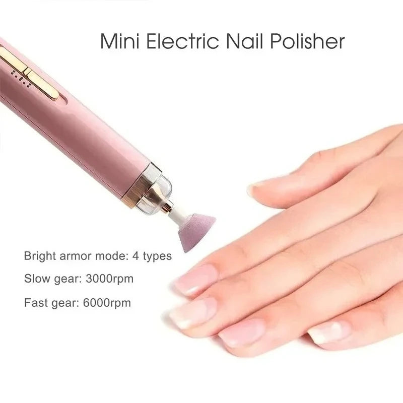 5 in 1 Electric Nail Drill Sander Nail Manicure Machine Art Pen Tools Remover Exfoliating Polishing Nail Machine For Gel Remover