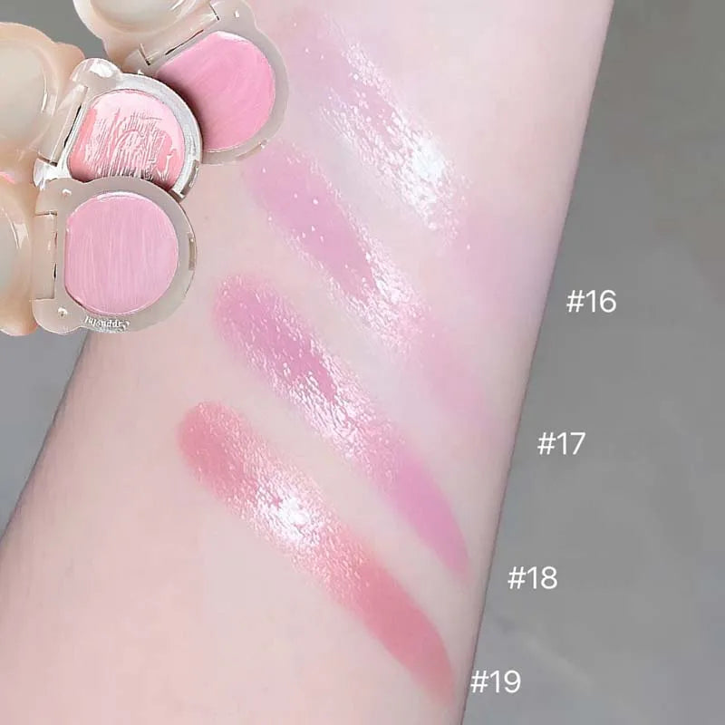Little Bear Water Light Multi Purpose Cream Korean Makeup Milk Pink Purple Blush Brighten Face Rubores Rouge Juice Cute Makeup