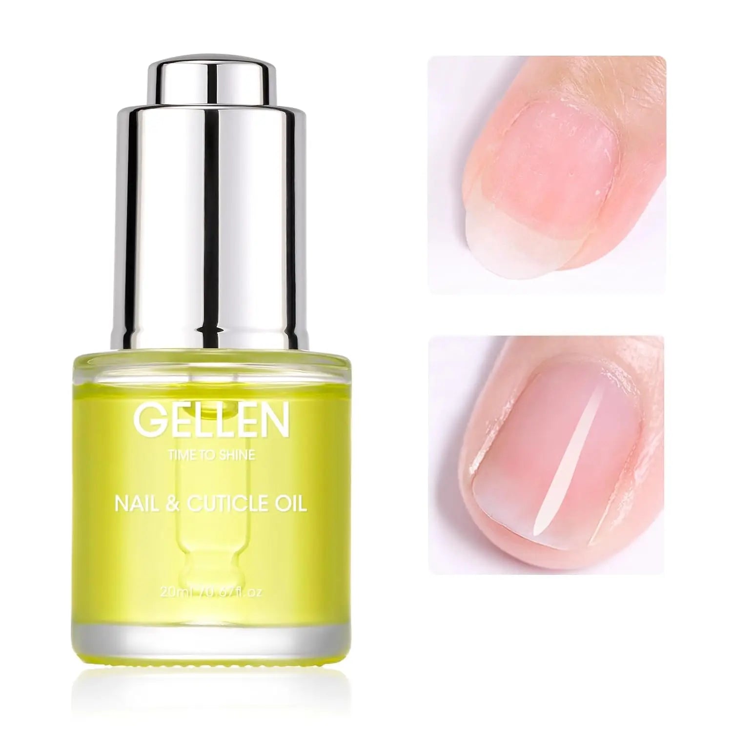 GELLEN 8 in 1 Nail Strengthener Hardener Serum 15ml Repair Weak Brittle Nails Fast Air Dry Cherry Blossom Scent Women Manicure
