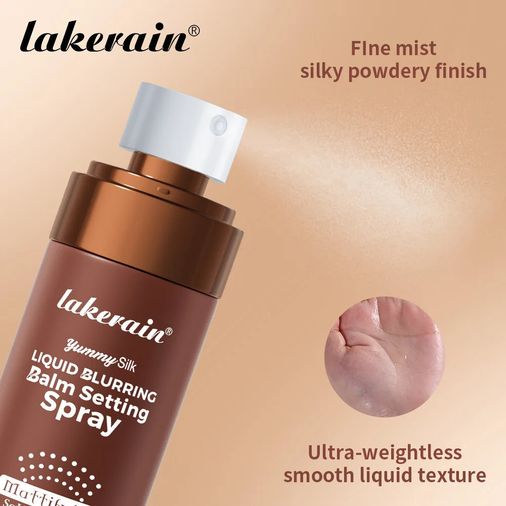 Lakerain Waterproof Makeup Fixing Setting Spray Quick Dry Long Lasting Oil Control Moisturizing Natural Refreshing Makeup Spray