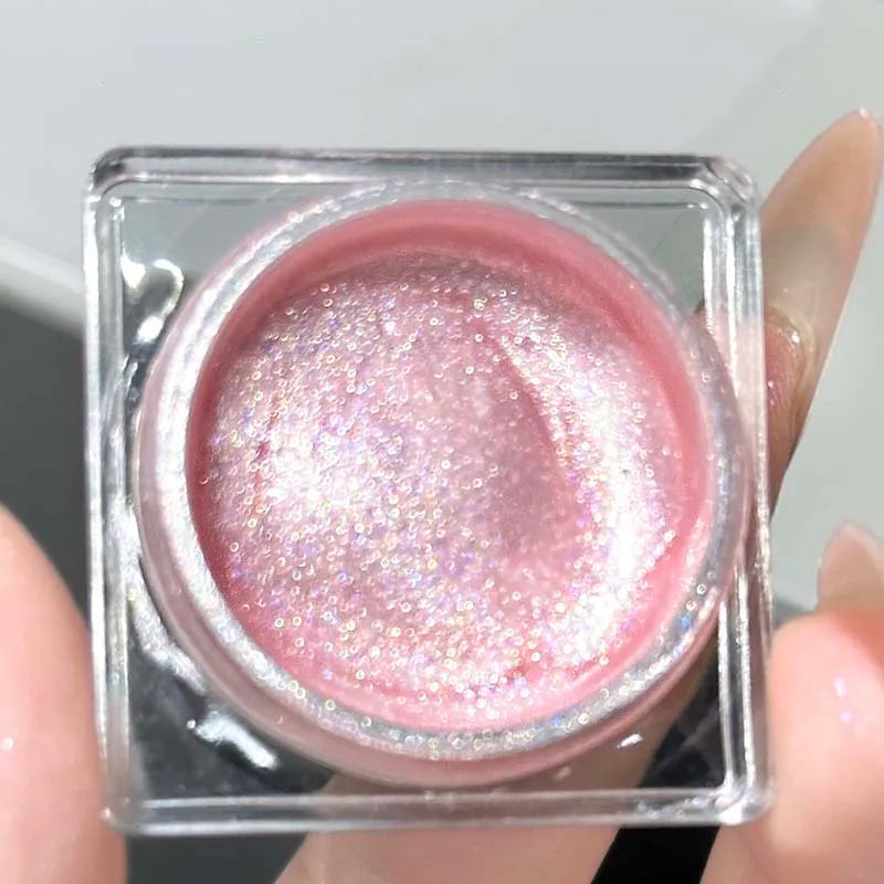 Waterproof Diamond Highlighting Liquid Pink Pearlescent Eyeshadow Gel Pink Purple Lying Silkworm Highlighter Liquid Gel Make Up