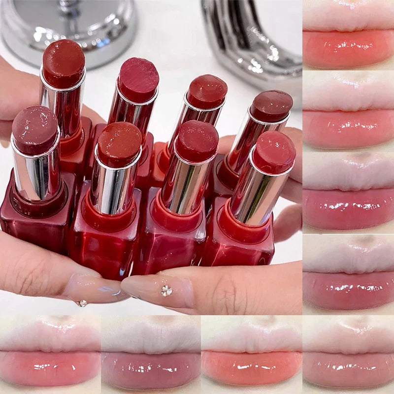 Gege Bear Mirror Gloss Lipstick — Ice-Translucent Water-Gloss Finish, Plumping and Hydrating