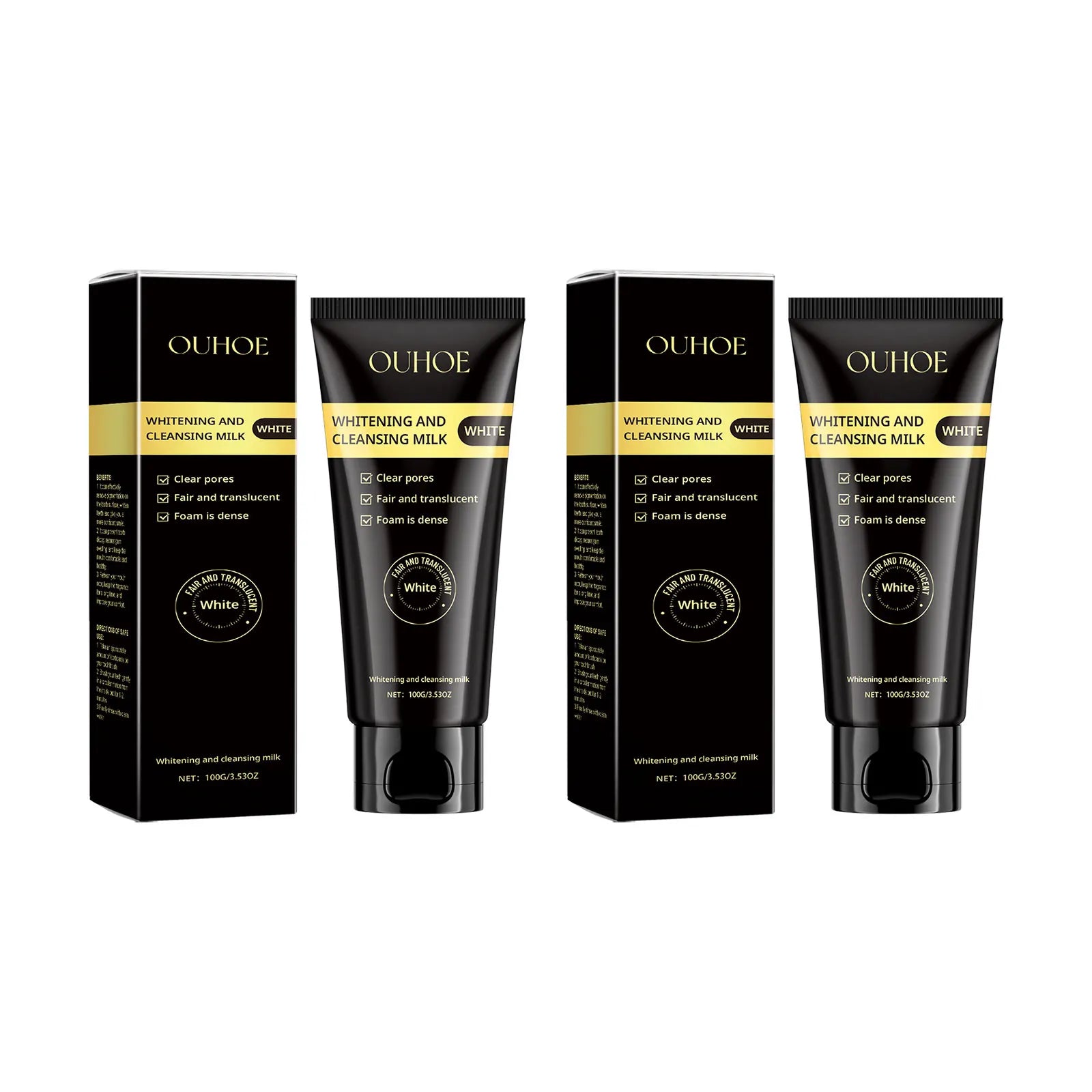 Nicotinamide Whitening Facial Cleanser Foaming Shrink Pores Deep Cleaning Oil Control Hydrating Brightening Face Wash Cleanser