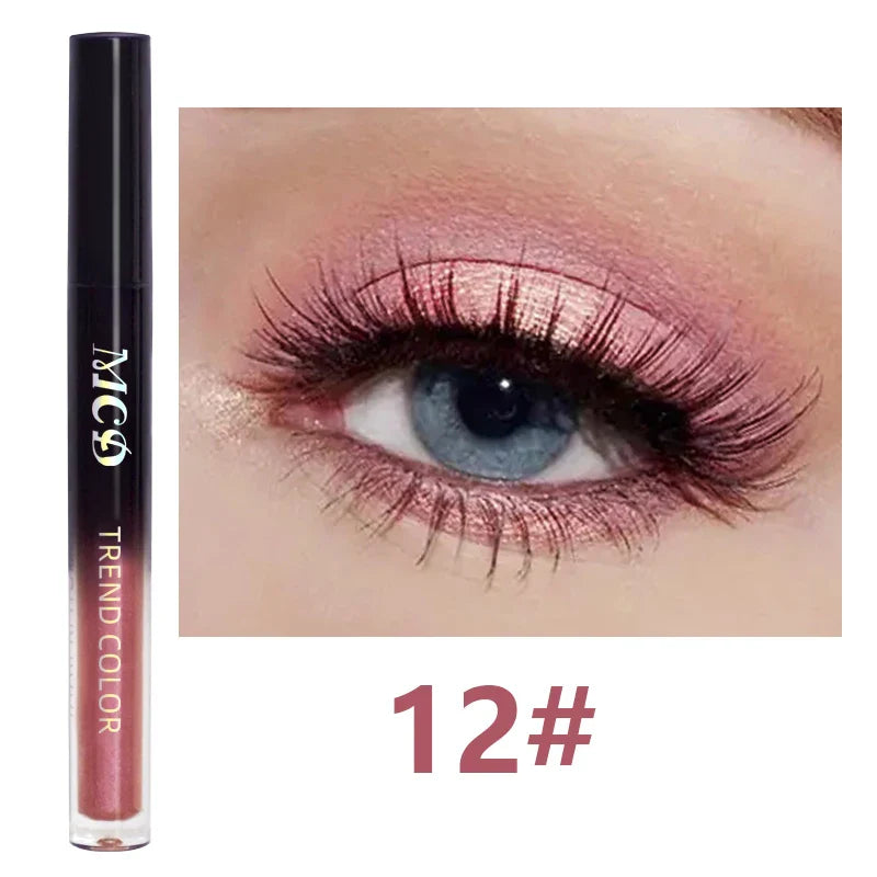 13-Shade Waterproof Liquid Eyeshadow Palette - High Shine  Long-Lasting & Smudge-Proof Makeup Set for Glamourous Looks glitter