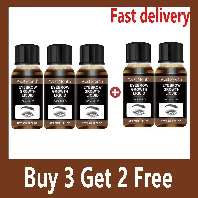 Eyebrow Growth Serum Eyelash Hair Growth Anti Hairs Loss Product Prevent Baldness Fuller Thicker Lengthening Eyebrow Makeup 30ml