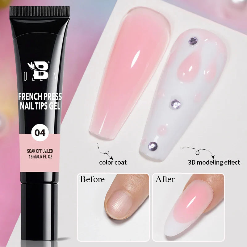 AWStorG 15ML Super Top Coat  Function Gel No Wipe Matte Top Gel Transparent Soak Off  UV LED NailArt Manicure Gel Varnish Primer