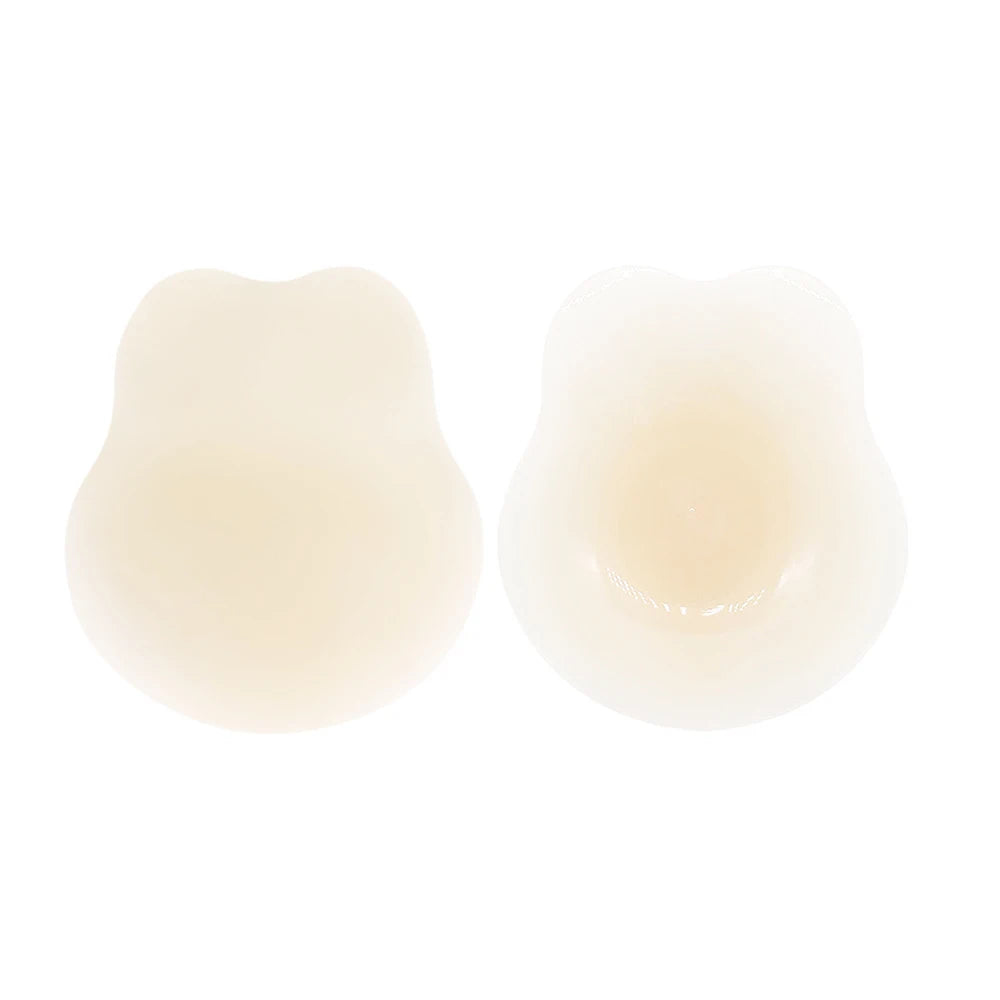 Reusable Silicone Pastie Nipple Cover Liner Adhesive Invisible Breast Lift Chest Sticker For Women Sticky Bra Boob Tape