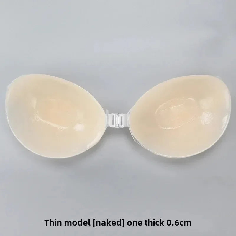 Silicone Bra Invisible Push Up Sexy Strapless Bra Stealth Adhesive Backless Breast Enhancer For Women Sticky Wedding Bikini Bras