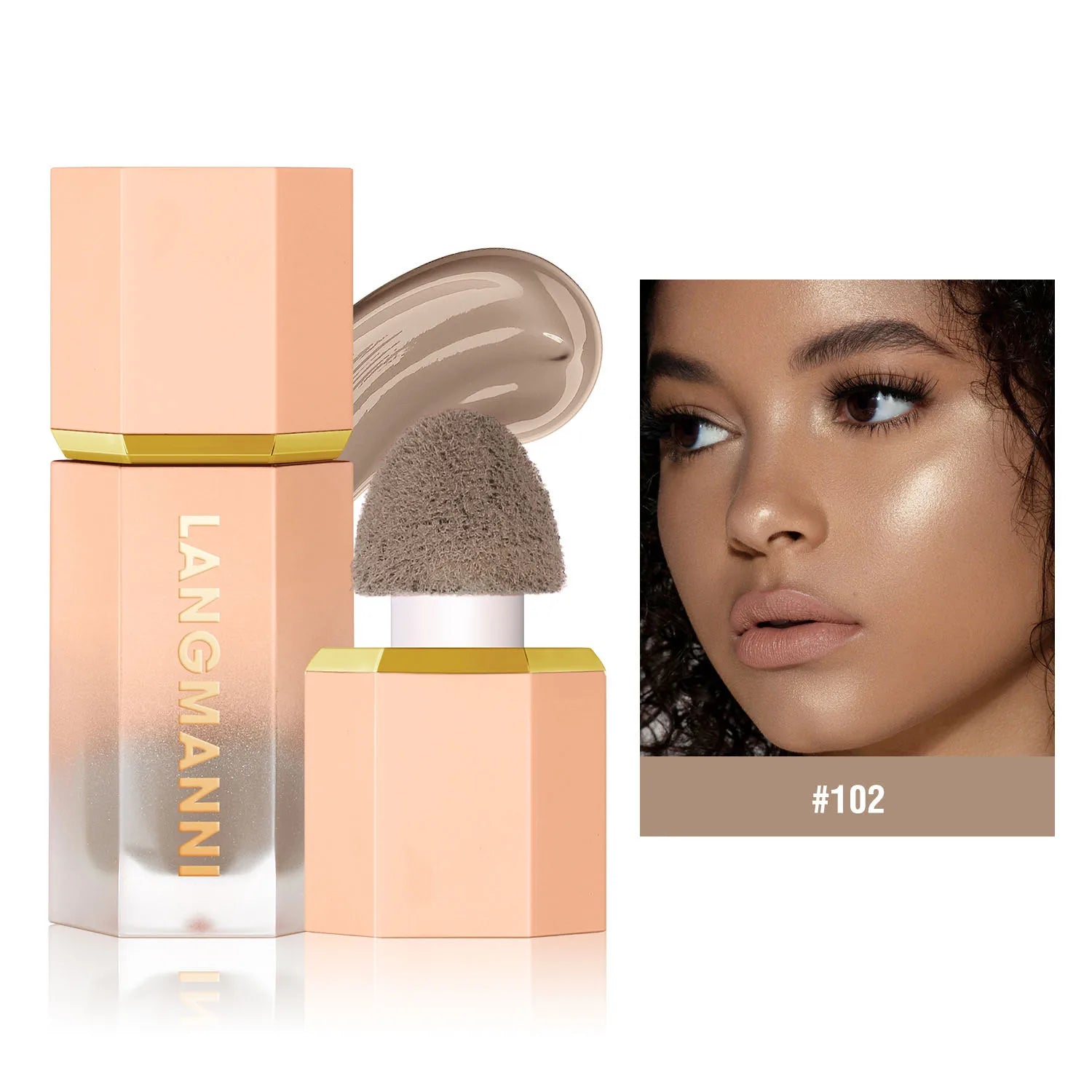 Three Color Liquid Contour Liquid Cosmetic Concealer to Enhance the Three-Dimensional Sense of Facial Contour and Keep Fit