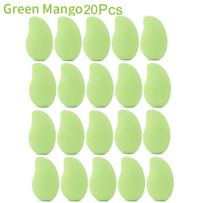 Wholesale Makeup Sponges Mango Shape Soft Beauty Powder Eggs Foundation Concealer Dry Wet Use Tools Cosmetic Cream Applicator