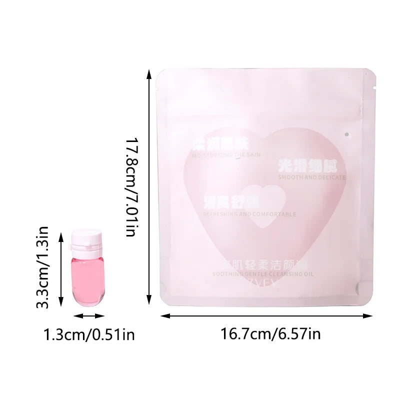 40 capsules of cleansing and makeup remover oil gently dissolve, moisturize, soothe, and make facial makeup remover portable