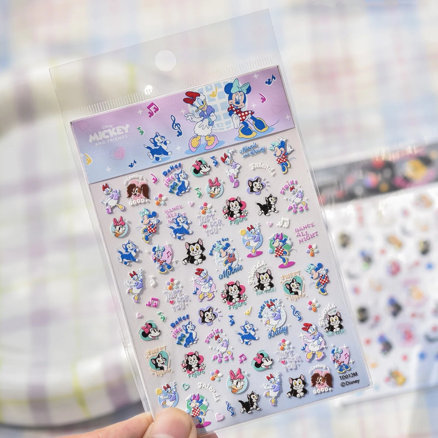 1PCS New Sanrio Family Cartoon 5D Embossed Nail Sticker Cute Hello Kitty Kuromi Pom Pom Purin Decal Nail Decoration